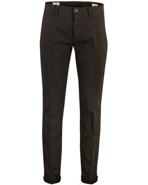 Mason's Torino Broek Chino Flatfront - Zwart
