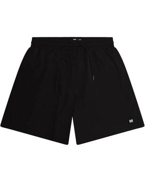 Weekend Offender Zwemshorts Met Embleem Voor - Zwart