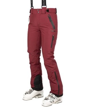 DLX Ladies Marisol Ii Waterproof Ski Trousers (Dark Cherry) - Red