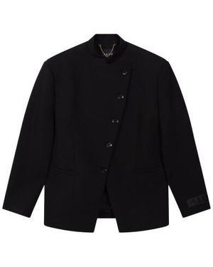 Alix The Label Ladies Woven Militaire Blazer Blazers 2608464836 - Zwart