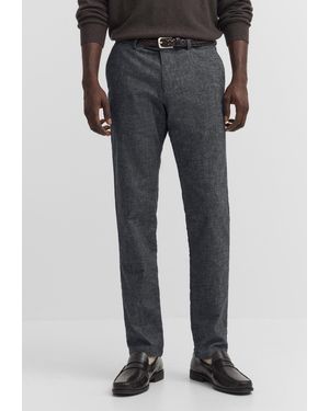 Bugatti Herren Chino Van Katoenmix Met Zachte Touch - Zwart