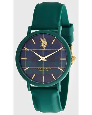 U.S. POLO ASSN. Horloge Remy Tartan Uniseks Horloge - Groen