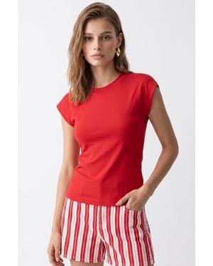 MixRay Katoenen Blouse - Rood