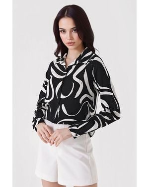 Bigdart Patterned Long Sleeve Shirt - White