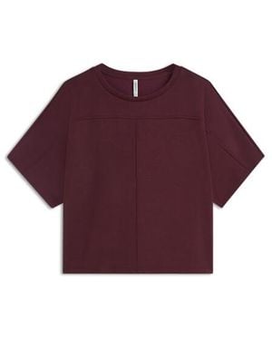 Summum Boxy Top Soft Scuba T-Shirts 3S5335-30606 - Paars