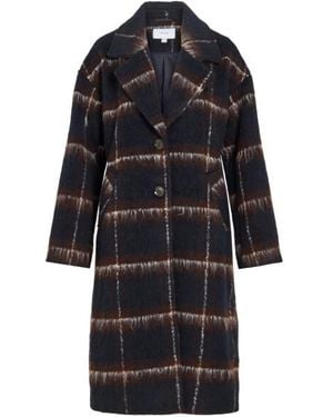 Vila Vimelon L/S Check Coat 14116009 Check Blazer - Zwart