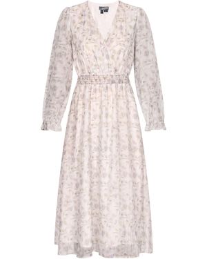 Dreimaster Jurk Dames Lichtbruin - Wit