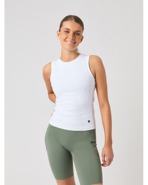 Björn Borg Björn Borg Ace Pocket Ribbed Tank Top 10003954-We001 - Wit