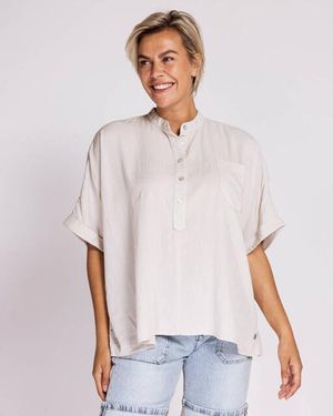 Zhrill Blouse Korte Mouw N062-N2050 Zhpara - Wit