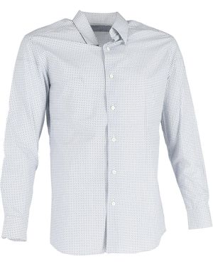 ZEGNA Bedrukt Overhemd Met Lange Mouwen En Knoopsluiting - Blauw