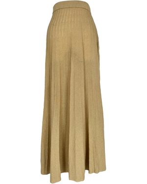 Ba&sh Geplooide Maxi-Rok - Naturel