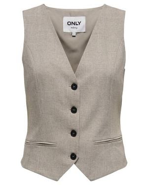 ONLY Onllinda Sl Mel Fitted Vest Cc Tlr Melee - Grijs