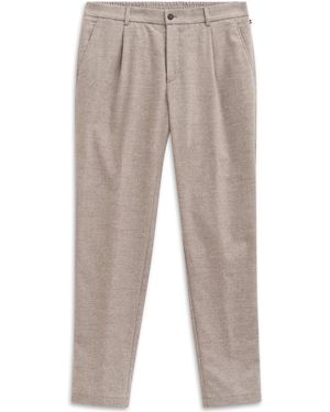 Bugatti Herren Pakbroek Van Elegante Wolmix - Naturel
