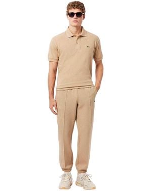 Lacoste Biologisch Katoenen Normale Sweatbroek - Naturel
