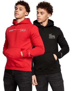 Crosshatch Karver Hoodie - Red