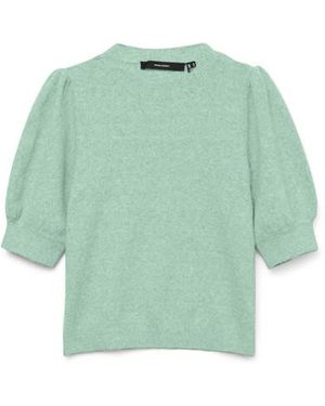 Vero Moda Vmdoffy 24 O-Neck Pullover Ga Noos Mint - Groen
