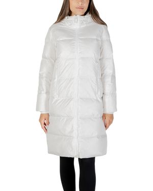 ARMANI EXCHANGE Hooded Puffer Lange Jas - Wit
