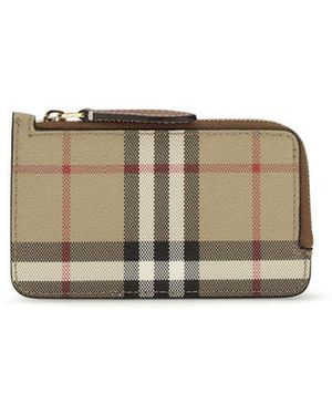 Burberry Polyethyleen Portemonnee - Naturel