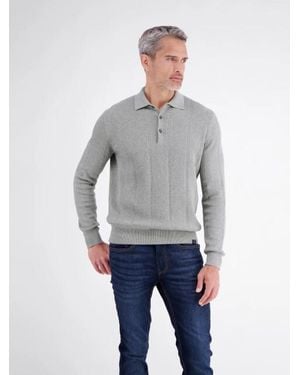 Lerros Polo 2685230 259 Platinum Melange - Grijs