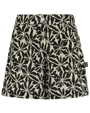 Regatta Sabelle Abstract Bloemen Korte Broek - Zwart