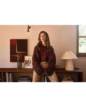 Nukus Nkf02104 333 Alexandra Blouse Cherry - Bruin