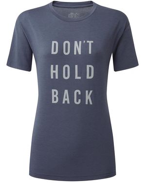 Dhb T-Shirt 'Dont Hold Back' (Stemming) - Blauw