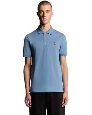 Lyle & Scott Herenpolo Met Korte Mouwen (Oceaanhemel) - Blauw