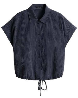 Opus Blouse Korte Mouw 105972143451 - Blauw