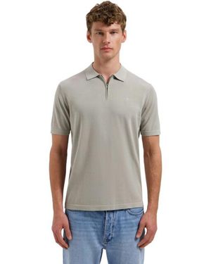 Dstrezzed Ds Dorian Zip Polo - Grijs