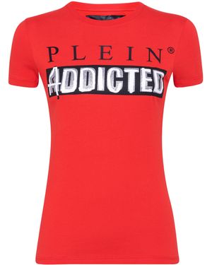 Philipp Plein T-Shirt Round Neck Ss Original - Rood