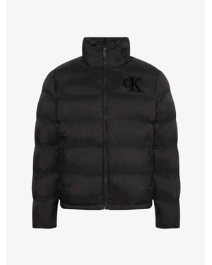 Calvin Klein Winterjas Monogram Puffer - Zwart