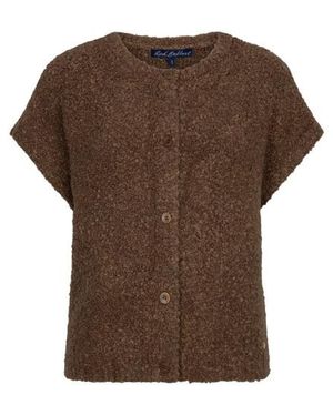 Red Button Rb Sleeveless Boucle Mud - Bruin