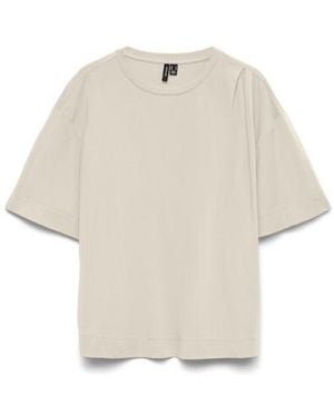 Vero Moda Vmabigail 24 O-Neck Top Jrs - Naturel