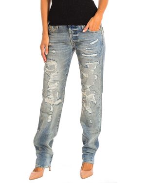 Le Temps Des Cerises Long Jeans Jh711Foswt391 - Blue