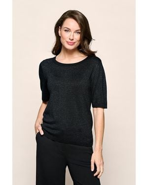Mart Visser Audrey Lurex Top - Zwart