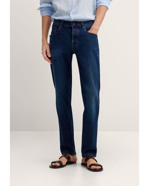 Bugatti Herren Jeans Van Italiaans Premium Denim - Blauw