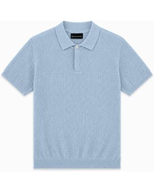 BLACK BANANAS Soft V2 Knit Polo - Blauw