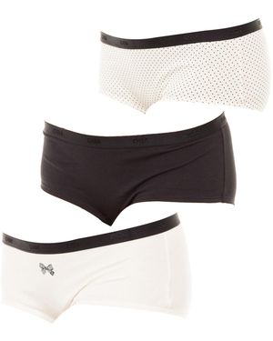 DIM Pack-3 Lot New York Culottes With Inner Lining D4C20 - White