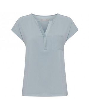 Fransa Blouse 20603737 164404 - Blauw