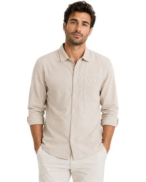Farah Campbell Relaxed Fit Shirt - Naturel