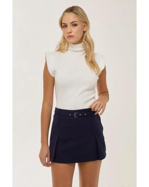 Hiccup Belted Mini Skorts - Blue
