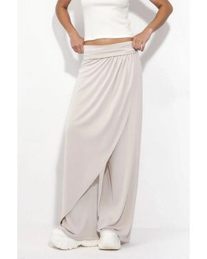 Busem Wide Leg Salwar Trousers - Natural