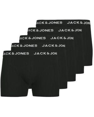 Jack & Jones Boxershorts Effen Trunks Jacanthony 5-Pack - Zwart