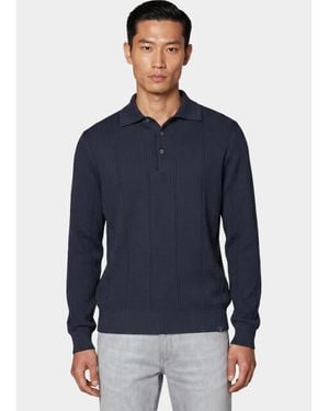 Lerros Polo Lange Mouwen 2685230/485 - Blauw