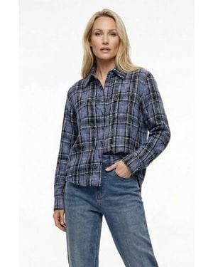 Maicazz Vaudin Blouse Check - Blauw
