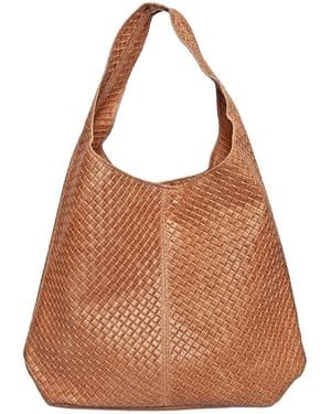 Luisa Vannini Rundleer Tas - Bruin