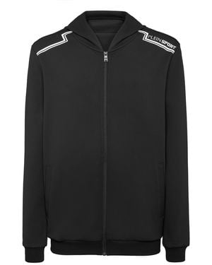 Philipp Plein Sweatjack Met Capuchon - Zwart