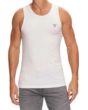 Guess Logo Racerback Tanktop (Optisch) - Wit
