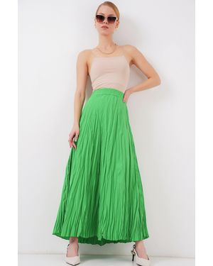 Bigdart Textured Maxi Skirt - Green