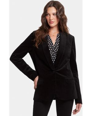 NYDJ Tuxedo Jacket Velours - Zwart
